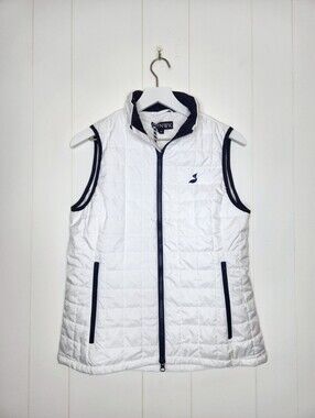 NWT Renwick Rnwk White Puffer Quilted Full Zip Lighweight Vest Size Medium